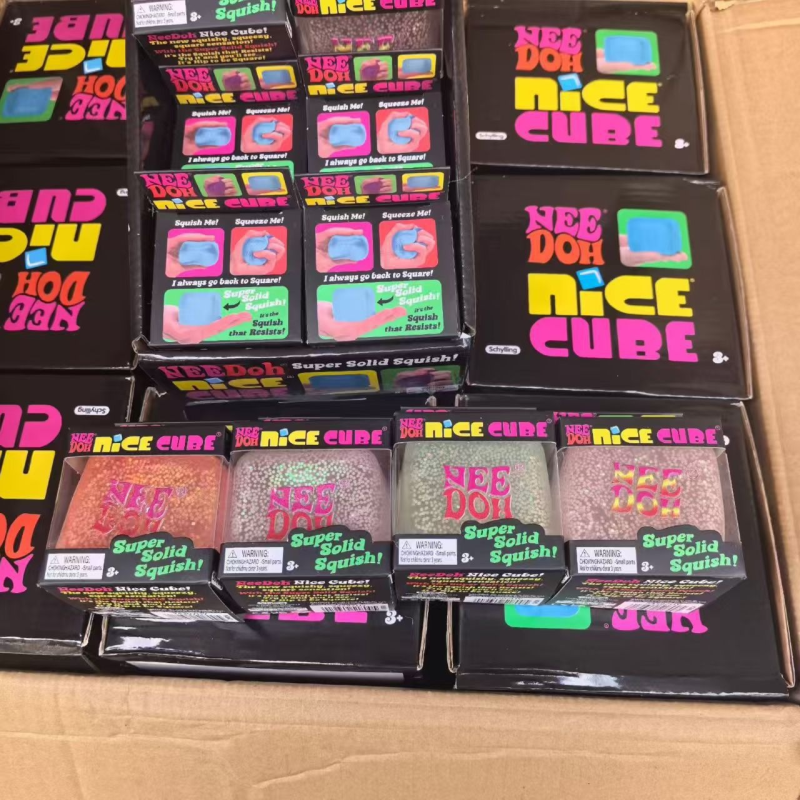 Hot Selling Needoh Glow in the Dark Squishy Toy Nice Cubes Squeeze Toy Free Shipping (20pcs/40pcs)