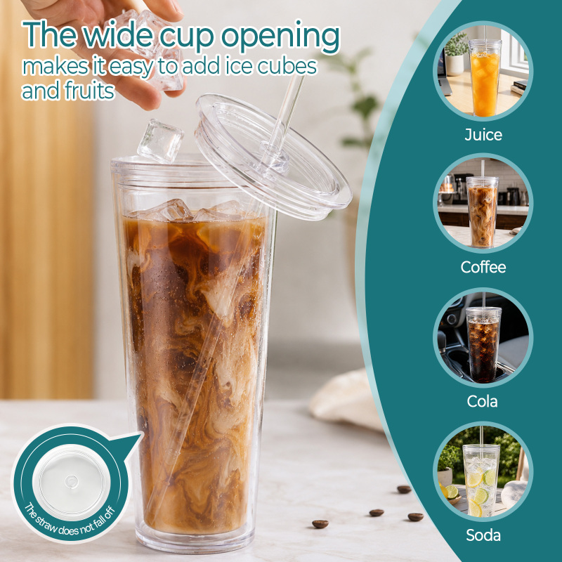 USA Warehouse RTS 16oz/24oz Plastic Snow Globe Tumbler with Pre-drilled Hole Acrylic Plastic Double Walled Cups Free Shipping (pre-drilled and with plugs) (20PCS)