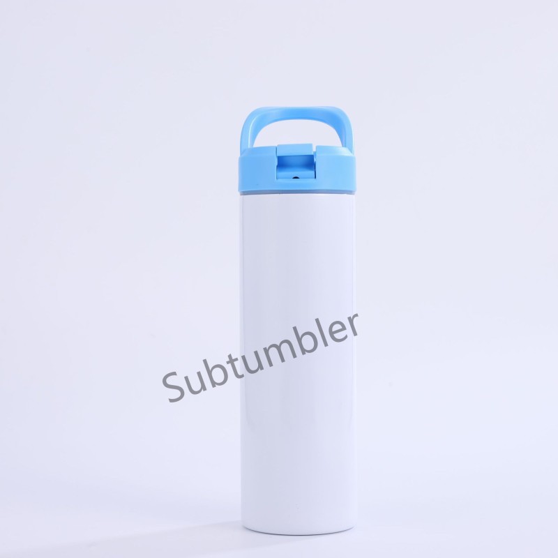 New China Warehouse RTS 20oz Sublimation Sport Tumbler with Flip Top Handle Stainless Steel Insulated Water Bottle Free Shipping (25PCS)