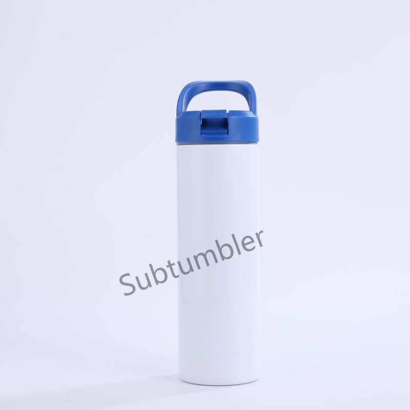 New China Warehouse RTS 20oz Sublimation Sport Tumbler with Flip Top Handle Stainless Steel Insulated Water Bottle Free Shipping (25PCS)