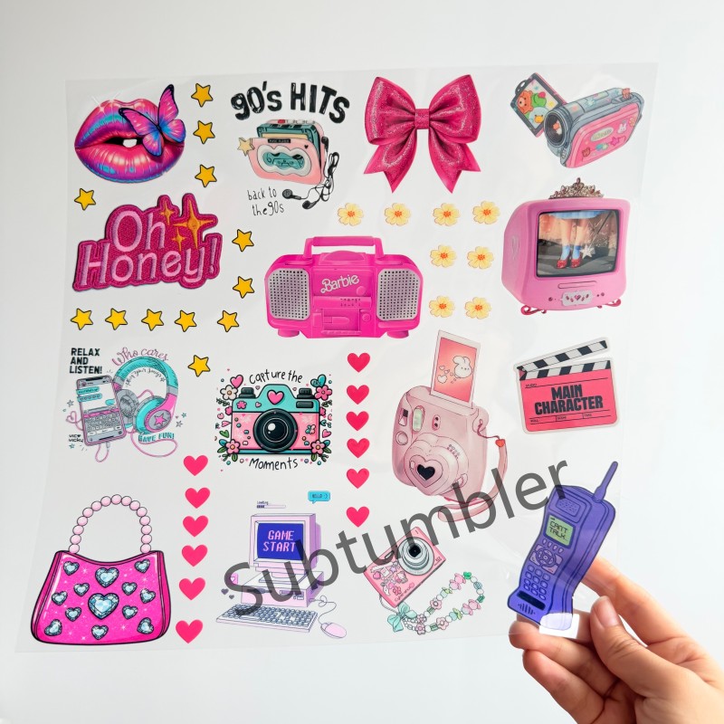 NEW 10inch 11inch Element Sheet UV DTF Wraps Sticker Decals Perfect for DIY Free Shipping (40PCS/80PCS/120PCS/240PCS)