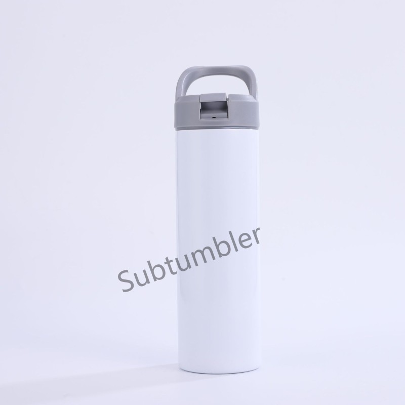 New China Warehouse RTS 20oz Sublimation Sport Tumbler with Flip Top Handle Stainless Steel Insulated Water Bottle Free Shipping (25PCS)