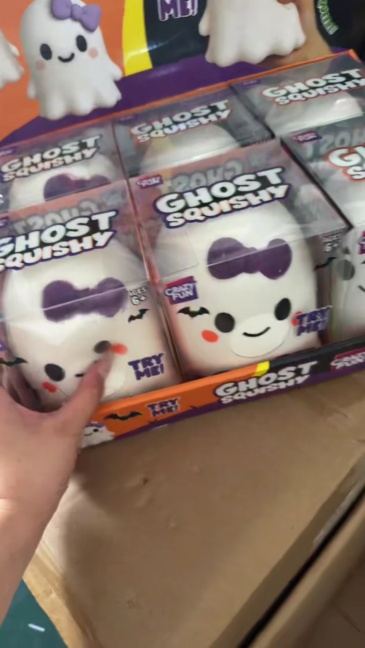Hot Selling Ghost Squeeze Toy Squishy for Halloween Gift Ghost Squishy Free Shipping (12pcs/24pcs)