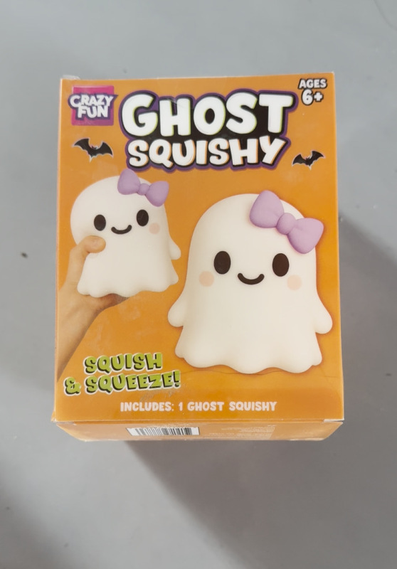 Hot Selling Ghost Squeeze Toy Squishy for Halloween Gift Ghost Squishy Free Shipping (12pcs/24pcs)