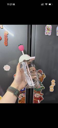 NEW 20oz Glass Bear Cup Cute Bottle for Cold Drinks Cute Gift Free Shipping (24PCS)