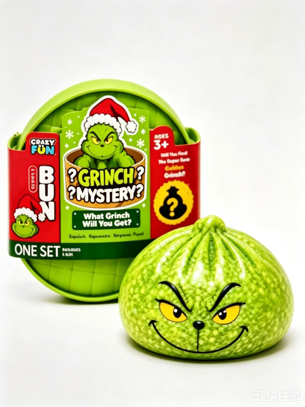 Hot Selling Grinch  Dumplings with Mystery Box Squishy Squeeze Toy Gift for Christmas Comes with Gift Box Free Shipping (20pcs/40pcs)