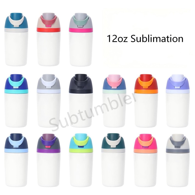 12oz 16oz 24oz 32oz Sublimation Stainless Steel Tumbler with Handle Lid Sport Water Bottle Insulted Tumbler Free Shipping (25PCS)