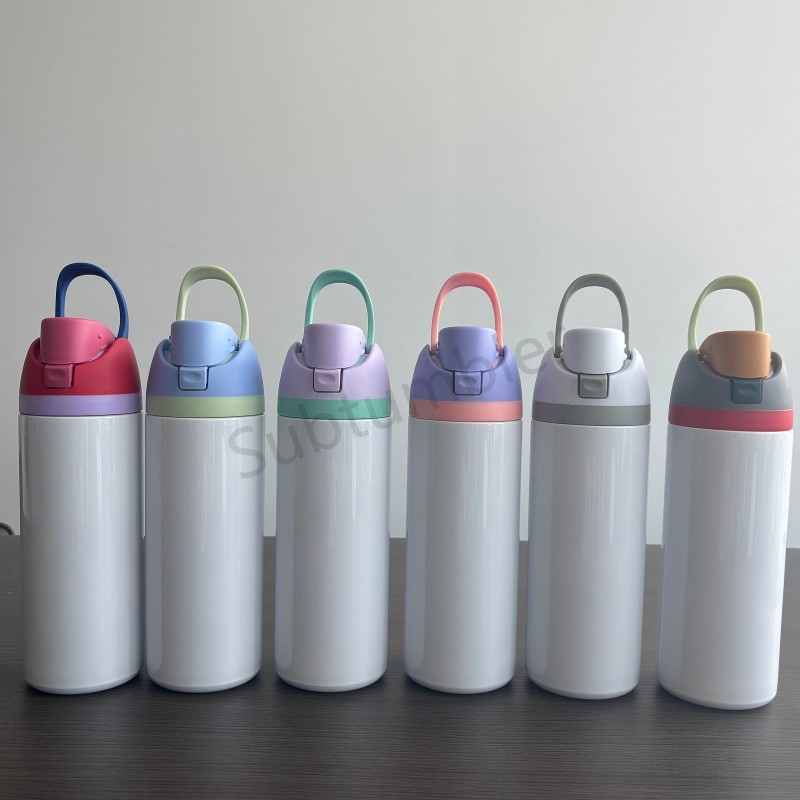 12oz 16oz 24oz 32oz Sublimation Stainless Steel Tumbler with Handle Lid Sport Water Bottle Insulted Tumbler Free Shipping (25PCS)