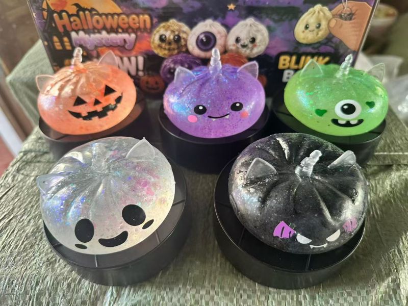 Hot Selling Halloween Dumplings Mystery Box Squishy Squeeze Toy Gift for Halloween Comes with Gift Box Free Shipping (12pcs/24pcs)