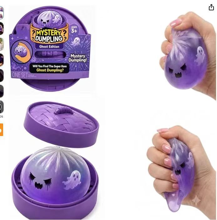 Hot Selling Halloween Dumplings Mystery Box Squishy Squeeze Toy Gift for Halloween Comes with Gift Box Free Shipping (12pcs/24pcs)