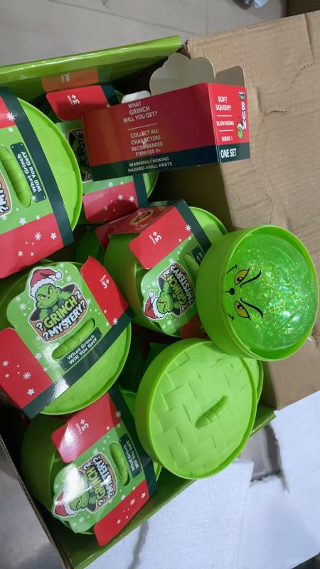Hot Selling Grinch  Dumplings with Mystery Box Squishy Squeeze Toy Gift for Christmas Comes with Gift Box Free Shipping (20pcs/40pcs)