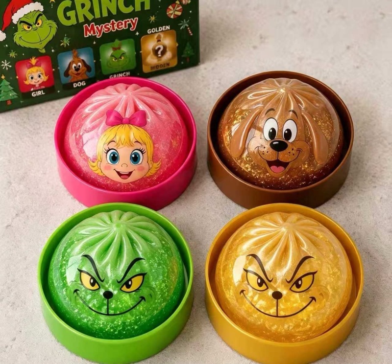 Hot Selling Halloween Dumplings Mystery Box Squishy Squeeze Toy Gift for Halloween Comes with Gift Box Free Shipping (12pcs/24pcs)