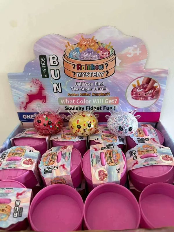 New Christmas Dumplings with Mystery Box Squishy Squeeze Toy Gift for Christmas Comes with Gift Box Free Shipping (12pcs/24pcs)