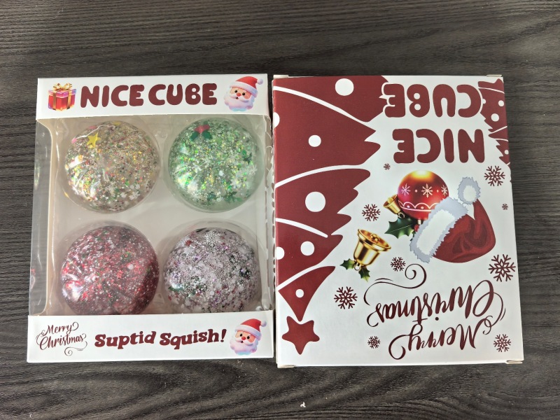 New Christmas Dumplings with Mystery Box Squishy Squeeze Toy Gift for Christmas Comes with Gift Box Free Shipping (12pcs/24pcs)