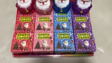Santa Claus Squeeze Maltose Christmas Squishy Stress Relief Slow Rise Squeeze Toy Christmas Toy Gift Display Box Free Shipping (12pcs/24pcs)