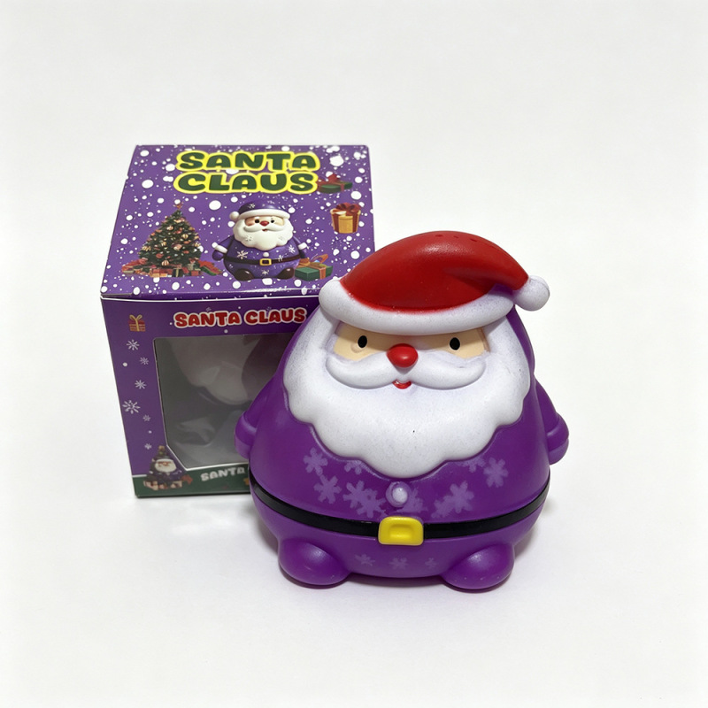 Santa Claus Squeeze Maltose Christmas Squishy Stress Relief Slow Rise Squeeze Toy Christmas Toy Gift Display Box Free Shipping (12pcs/24pcs)
