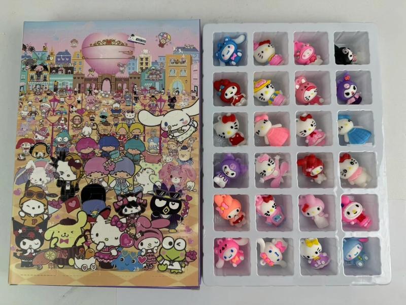 Christmas Mystery Box Cartoon Characters for Kids Gift Toy 24piece Set Free Shipping (10PCS/20PCS)