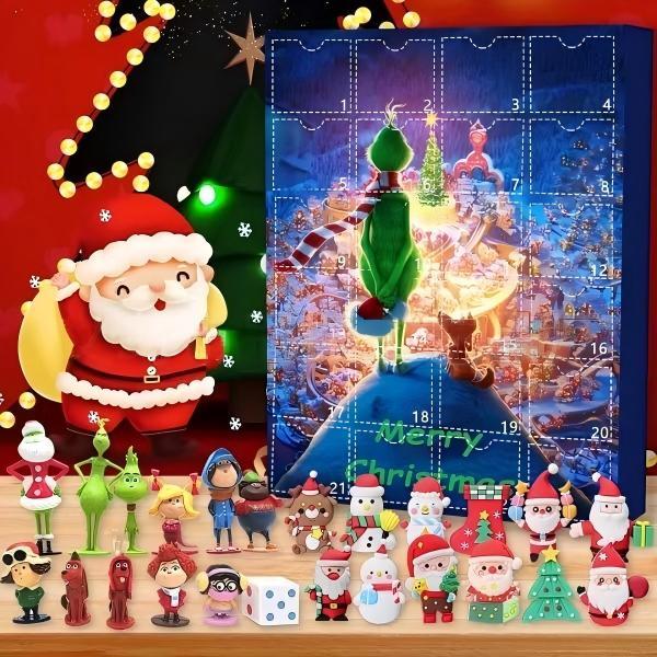 Christmas Mystery Box Cartoon Characters for Kids Gift Toy 24piece Set Free Shipping (10PCS/20PCS)