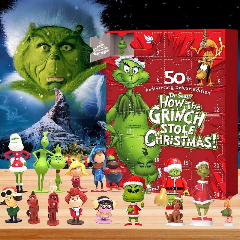 Christmas Mystery Box Cartoon Characters for Kids Gift Toy 24piece Set Free Shipping (10PCS/20PCS)