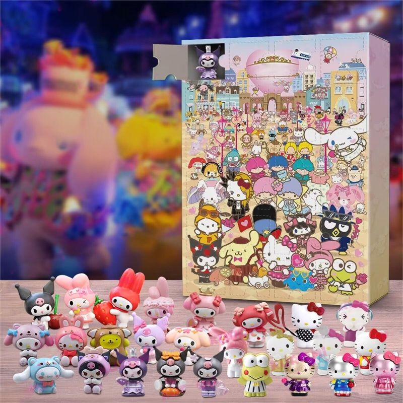 Christmas Mystery Box Cartoon Characters for Kids Gift Toy 24piece Set Free Shipping (10PCS/20PCS)