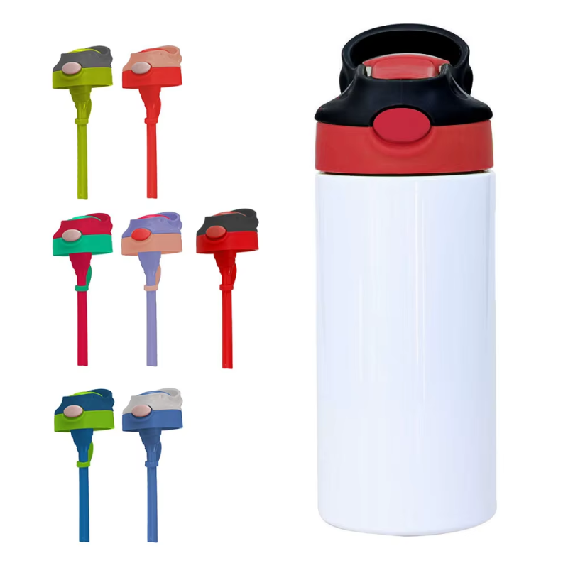NEW US RTS 12oz/350ml Sublimation Bounce Kids Bottle Stainless Steel Flip Top Kids Cup Tumbler Free Shipping (30PCS)