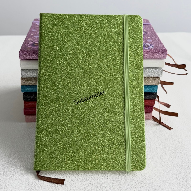 RTS A5 Glitter Notebook Journal with Smooth Hard PU Leather Cover Shimmer Glitter Notebook Pastel Colored A5 Notebooks Free Shipping (10PCS/20PCS)