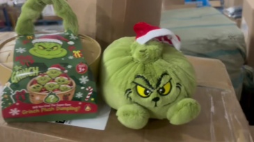 15cm Grinch Plush Dumplings with Streamer Box Plush Toy Gift for Christmas Gifts Free Shipping (12pcs/24pcs)