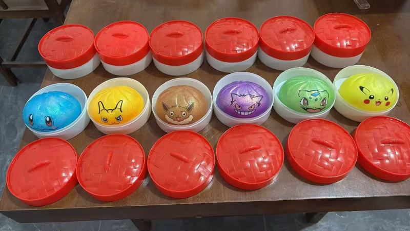 8.5cm Pokemon Dumplings Squishy Bun with Mystery Box Squishy Squeeze Toy Gift for Christmas Comes with Gift Box Free Shipping (12pcs/24pcs)