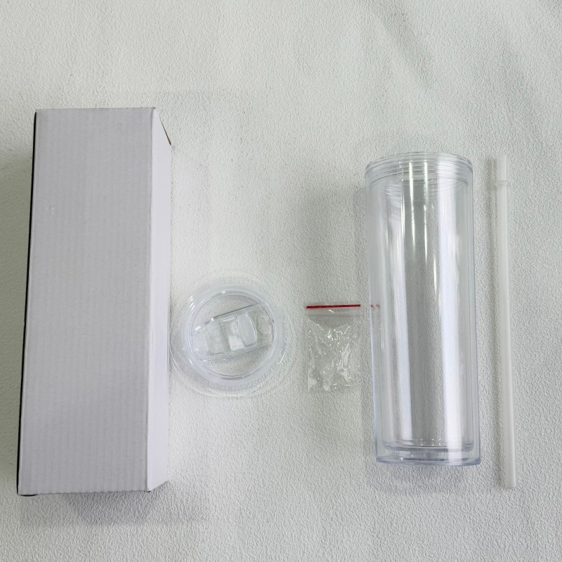 New China Warehouse 16oz Plastic Pre-drilled Snow Globe Bottle with Slide Lid Straight Tumbler Acrylic Snowglobe Tumbler Bottle Plastic Cups (with hole & plugs) Free Shipping (25PCS/40PCS))
