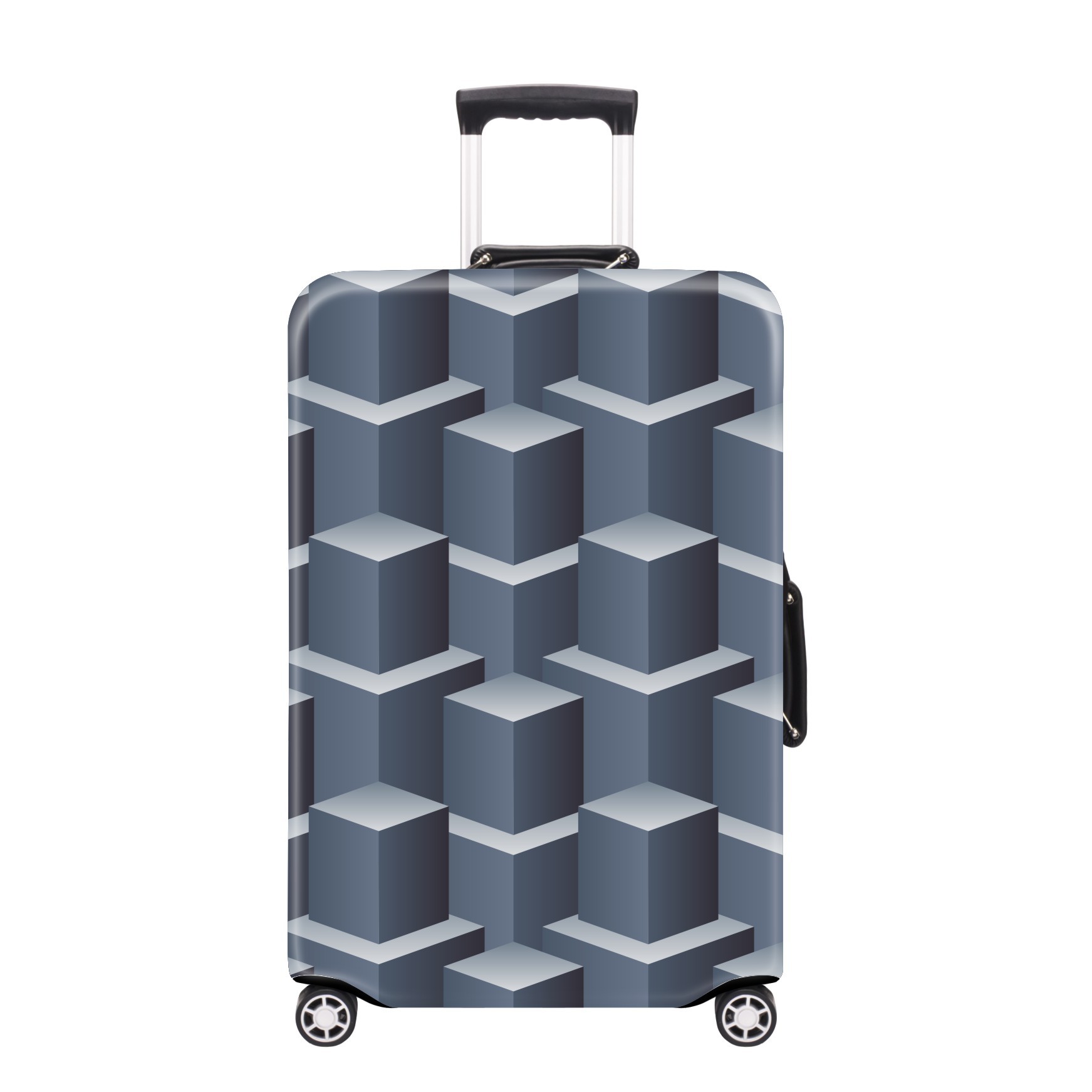 JUSTOP custom geometric suitcase cover sublimation suitcase cover waterproof neoprene suitcase cover