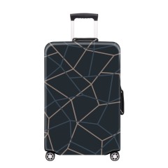 JUSTOP custom geometric suitcase cover sublimation suitcase cover waterproof neoprene suitcase cover
