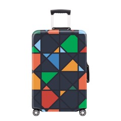 JUSTOP custom geometric suitcase cover sublimation suitcase cover waterproof neoprene suitcase cover
