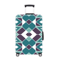 JUSTOP cover for suitcase suitcase protection cover silicone geometric shape patterns suitcase cover