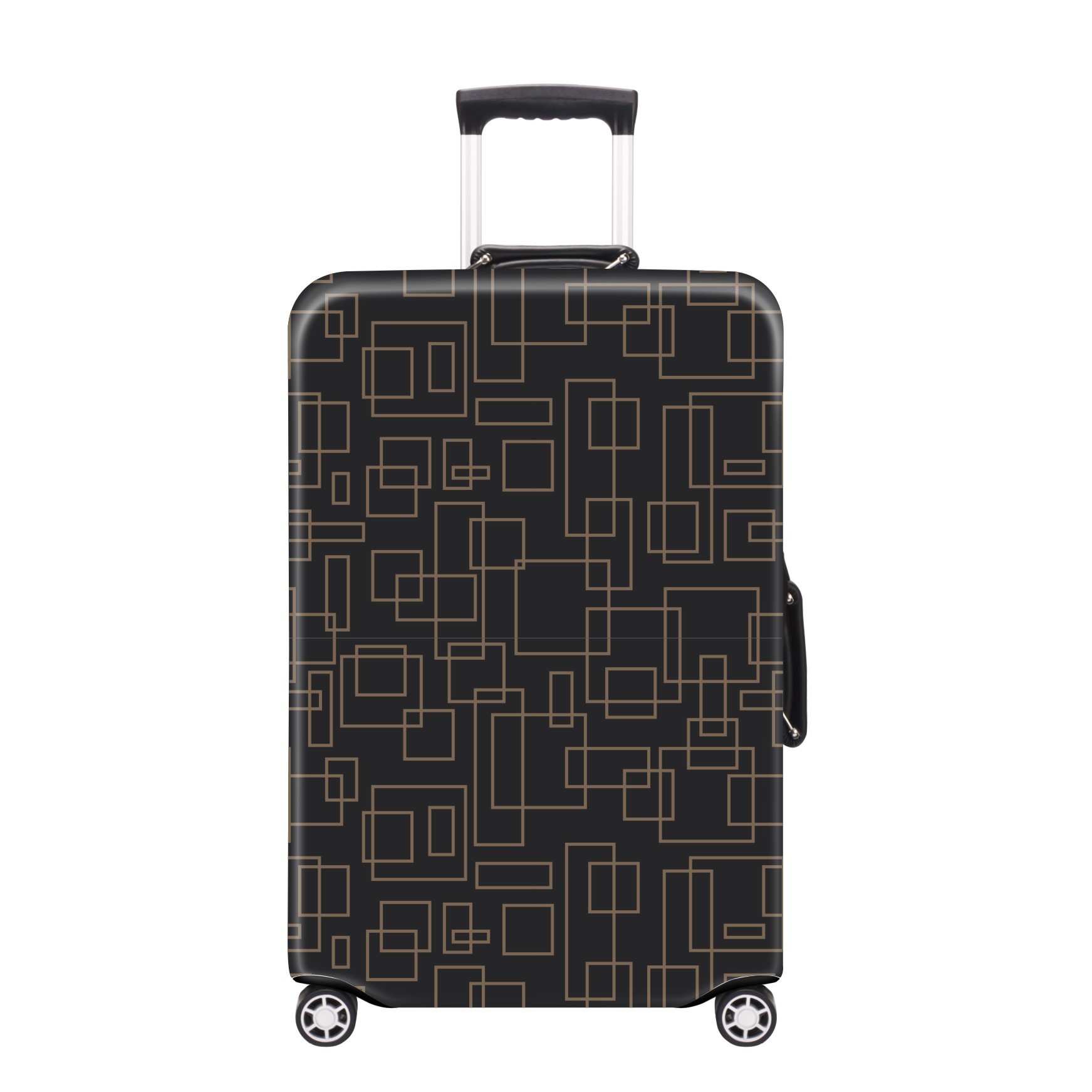 JUSTOP cover for suitcase suitcase protection cover silicone geometric shape patterns suitcase cover