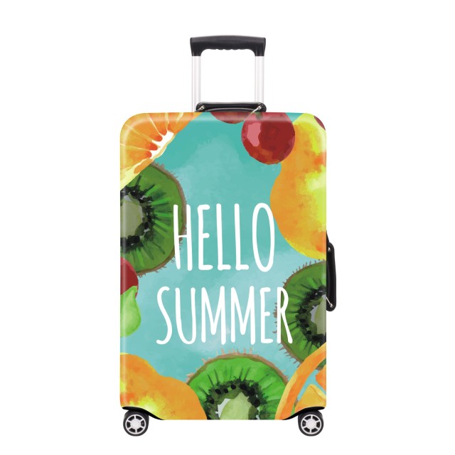 JUSTOP polyester luggage cover custom print for travel luggage suitcase cover