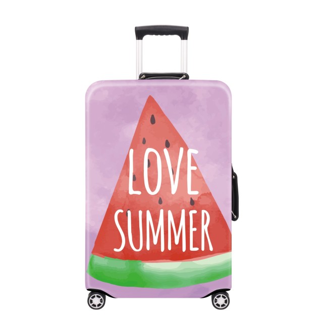 JUSTOP polyester luggage cover custom print for travel luggage suitcase cover