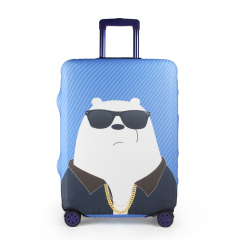JUSTOP jersey fabric luggage cover custom print luggage cover silicone suitcase cover
