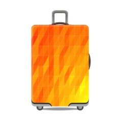 JUSTOP jersey fabric luggage cover custom print luggage cover silicone suitcase cover