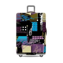 JUSTOP jersey fabric luggage cover custom print luggage cover silicone suitcase cover
