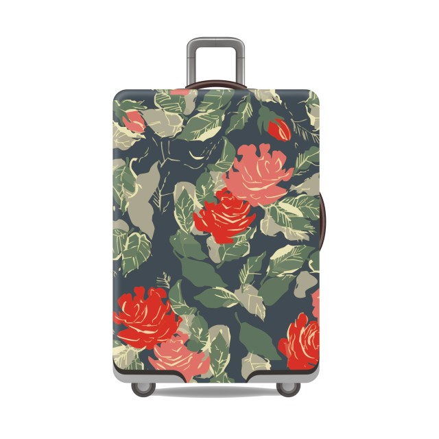 JUSTOP jersey fabric luggage cover custom print luggage cover silicone suitcase cover