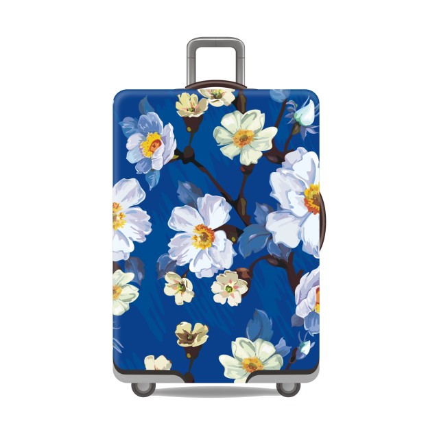 JUSTOP jersey fabric luggage cover custom print luggage cover silicone suitcase cover