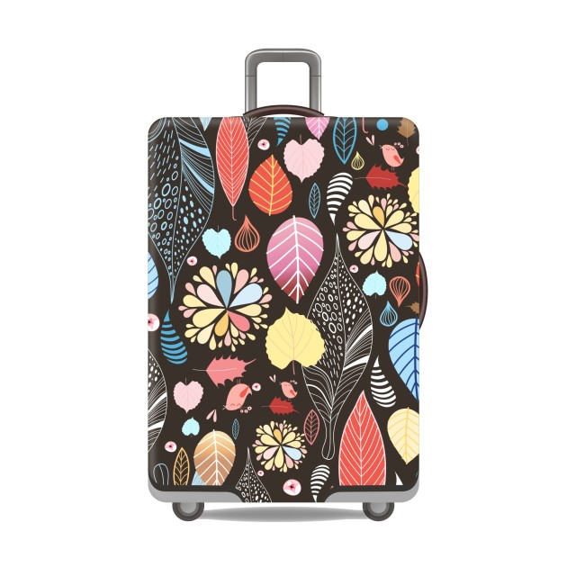 JUSTOP jersey fabric luggage cover custom print luggage cover silicone suitcase cover