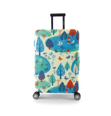 JUSTOP jersey fabric luggage cover custom print luggage cover silicone suitcase cover