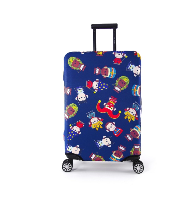 JUSTOP jersey fabric luggage cover custom print luggage cover silicone suitcase cover