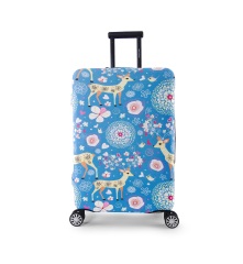 JUSTOP jersey fabric luggage cover custom print luggage cover silicone suitcase cover