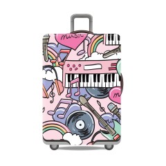 JUSTOP jersey fabric luggage cover custom print luggage cover silicone suitcase cover