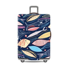 JUSTOP jersey fabric luggage cover custom print luggage cover silicone suitcase cover