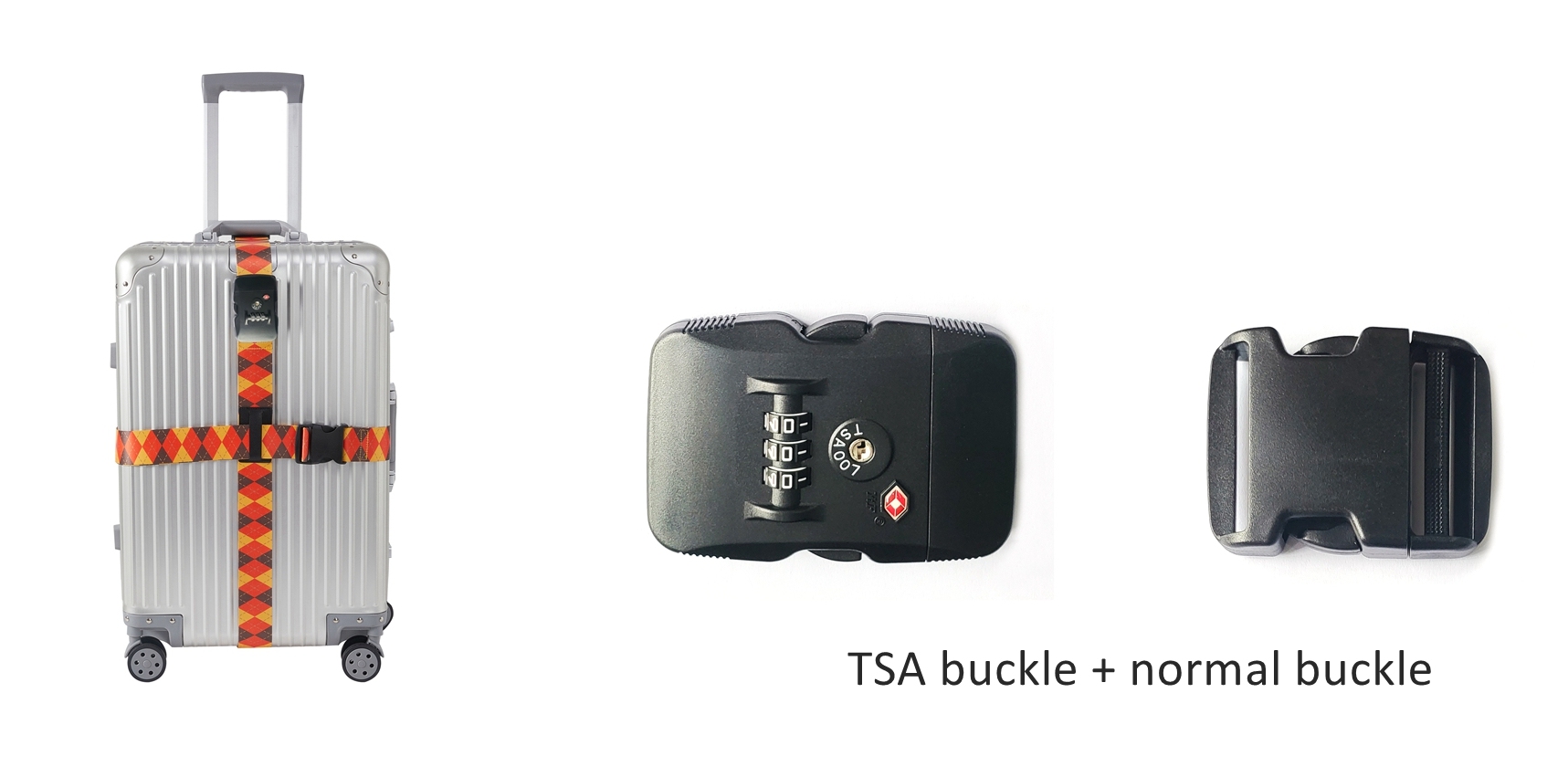 JUSTOP tsa lock luggage belt strap custom luggage straps for suitcases adjustable safety belt for suitcase