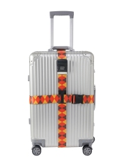 JUSTOP adjustable safety nylon belt for suitcase 2 cross luggage belt luggage strap with code buckle