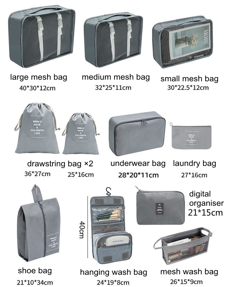 JUSTOP wholesale packing cubes packing cubes compression travel organizer bags for luggage